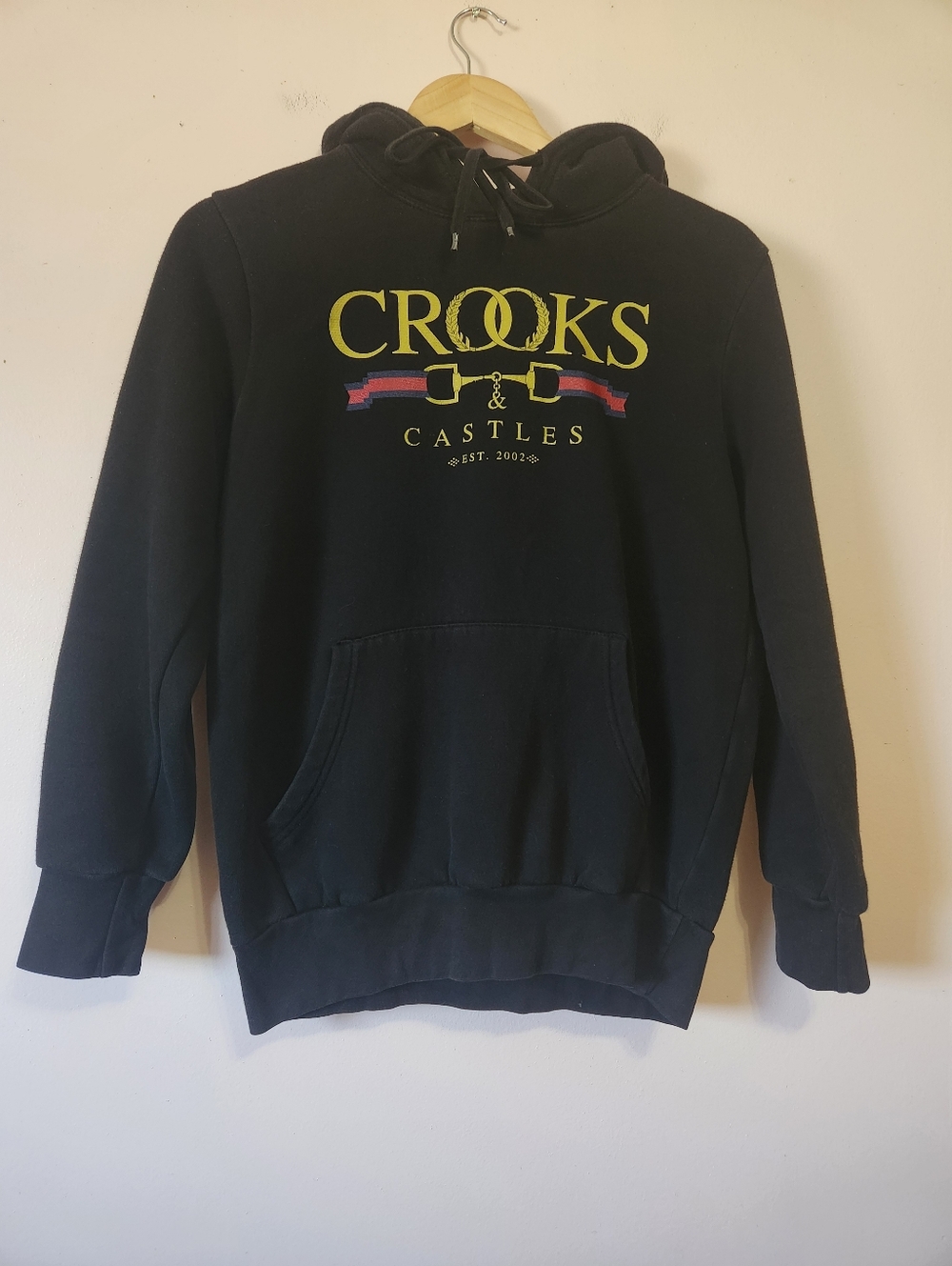 Vintage Crooks & Castles Hoodie Retired Gucci Parody Black Small